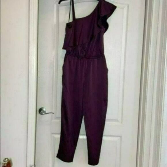 NWT MSRP $148 Ali & Jay Los Angeles Purple Jumpsuit Women's Size Large - Picture 4 of 8